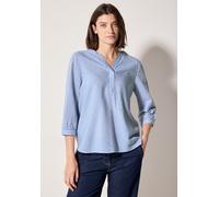 Cecil Damen Gestreifte Seersucker Bluse in Blau, Gr: XL