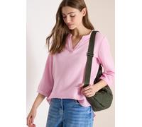 Klassische Bluse CECIL, Damen, Gr. XXL (46), light blush rose, Web, 100% Baumwolle, unifarben, klassisch normal, Rundhals, Bündchen, Blusen Bluse, mit 3/4 Ärmeln (76765848-XXL) light blush rose