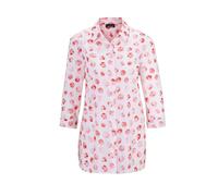 Klassische Bluse GOLDNER "Kurzgröße Bluse mit Hemdkragen", Damen, Gr. 24, orange (koralle, getupft), Obermaterial: 100% Baumwolle CO., Manschette, Blusen, keine/nicht relevant (79739735-24) koralle, g