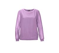 Klassische Bluse GOLDNER "Schlupfbluse", Damen, Gr. 44, lila (flieder), Obermaterial: 100% Polyester PES., figurumspielend, U-Boot-Ausschnitt, normales Bündchen, Blusen, Luftiiger Chiffon (69028523-44