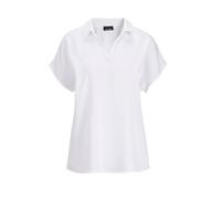 Klassische Bluse GOLDNER "Uni Bluse mit Hemdkragen", Damen, Gr. 44, weiß, Obermaterial: 100% Viskose CV., Basic, gerade, Sonstiges, Blusen, superangenhme fliessende Viskose (75962858-44) weiß