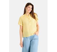 Klassische Bluse LIEBLINGSSTÜCK "AlaisL", Damen, Gr. 44, gelb (210, sunset), 87% Viscose, 13% Polyester, loose fit, Rundhals, Blusen Bluse, 87% Viscose, 13% Polyester (55474847-44) 210, sunset