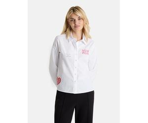 Klassische Bluse LIEBLINGSSTÜCK "EdelieL", Damen, Gr. 42, 100, weiß, 100% Baumwolle, normal, ohne Ausschnitt, Blusen, aus 100% Baumwolle (24812858-42) 100, weiß