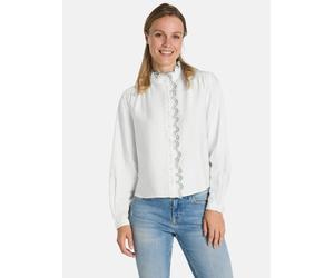 Klassische Bluse LIEBLINGSSTÜCK "EiltraudL", Damen, Gr. 38, 110, sanftes weiß, 85% Viskose, 15% Polyamid, weit, Rundhals, Blusen, mit Viskose-Anteil (60211906-38) 110, sanftes weiß