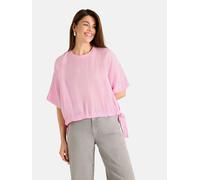 Klassische Bluse LIEBLINGSSTÜCK "FleurL", Damen, Gr. 42, pink (321, rose pink), 87% Viskose, 13% Polyester, loose fit, Rundhals, Blusen Bluse, 87% Viskose, 13% Polyester (73787462-42) 321, rose pink
