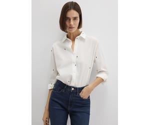 Klassische Bluse MAVI "LONG SLEEVE WOVEN SHIRT", Damen, Gr. S, cat all over print, 100% Baumwolle, Jacquardmuster, loose fit normal, eng 1-Knopf-Manschette, Blusen Bluse, Bluse Langarm (89888121-S) ca