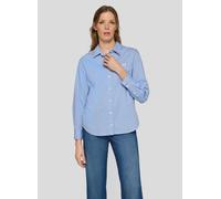 Klassische Bluse RABE "Bluse", Damen, Gr. 44, hellblau, 70%Baumwolle 27%Polyamid 3%Elasthan, gestreift, gerade, Blusen Bluse (86895960-44) hellblau