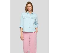 Klassische Bluse RABE "Bluse", Damen, Gr. 44, hellblau, 92%Baumwolle 6%Polyester 2%Elasthan, unifarben, gerade, Blusen Bluse (83082430-44) hellblau