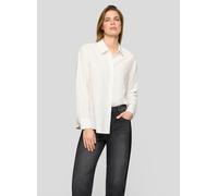 Klassische Bluse RABE "Bluse", Damen, Gr. 46, weiß (beige), 71%Viskose, 23%Polyester, 6%Polyamid, unifarben, gerade, Blusen (74550254-46) beige