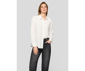 Klassische Bluse RABE "Bluse", Damen, Gr. 46, weiß (beige), 71%Viskose, 23%Polyester, 6%Polyamid, unifarben, gerade, Blusen (74550254-46) beige
