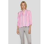 Klassische Bluse RABE "Bluse", Damen, Gr. 48, rosa, 100%Viskose, gestreift, gerade, Blusen Bluse (50599554-48) rosa