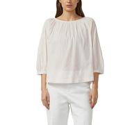 Klassische Bluse S.OLIVER, Damen, Gr. 46, rose stripe, Web, Obermaterial: 50% Baumwolle, 50% Viskose, gestreift, relaxed fit normal, Rundhals, elastischer Bund, Blusen Bluse, mit Streifen Muster (8530