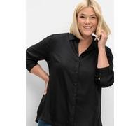 Sheego Klassische Bluse aus Twillqualität 50 schwarz