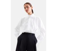 Klassische Bluse SEIDENSTICKER, Damen, Gr. L (40), weiß, 100% Baumwolle, gestreift, regular fit, Blusen Bluse, 1/1 Stehkragen Gestreift (95531448-40) weiß