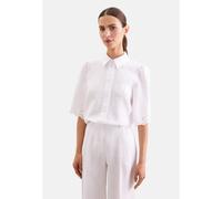 Klassische Bluse SEIDENSTICKER, Damen, Gr. L (40), weiß, 100% Leinen, unifarben, regular fit, ohne Ausschnitt, Blusen Bluse, Tunika Uni (33953139-40) weiß