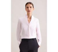 Klassische Bluse SEIDENSTICKER, Damen, Gr. XL (42), pink, 100% Baumwolle, unifarben, slim fit, ohne Ausschnitt, Blusen, 1/1 Kragen Uni (48452866-42) pink