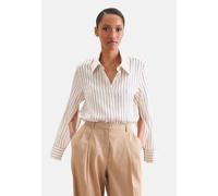 Klassische Bluse SEIDENSTICKER, Damen, Gr. XXL (44), weiß (off, weiß), 100% Viskose, gestreift, regular fit, ohne Ausschnitt, Blusen Bluse, Tunika Gestreift (36900018-44) off, weiß