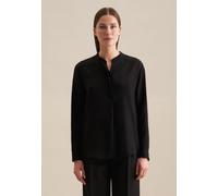 Klassische Bluse SEIDENSTICKER "Schwarze Rose" Gr. 48, schwarz Damen Blusen langarm (35815116-48)