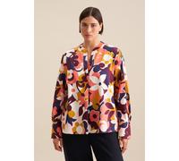 Klassische Bluse SEIDENSTICKER "Schwarze Rose", Damen, Gr. 4XL48, pink, 100% Baumwolle, geblümt, regular fit, ohne Ausschnitt, Blusen, Tunika Floral (76936930-48) pink