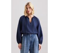 Klassische Bluse SEIDENSTICKER "Schwarze Rose", Damen, Gr. M38, schwarz, 100% Leinen, unifarben, regular fit, Rundhals, Blusen Klassische Bluse, Tunika Uni (35812358-38)