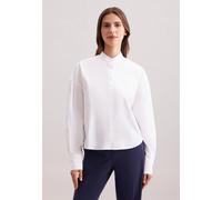 Langarm Twill Stehkragenbluse Weiß 34 (60.137145-0001-34)