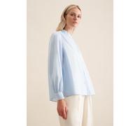 Langarm Twill Stehkragenbluse Blau 44 (60.135275-0015-44)