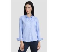 Klassische Bluse SIR RAYMOND TAILOR "Lolas", Damen, Gr. M, blau, 100% Baumwolle, unifarben, normal, Blusen, mit kleiner Marken-Stickerei (97139221-M) blau
