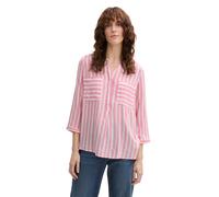 Tom Tailor - Bluse mit Taschen bright rose vertical stripe - Gr. - 36