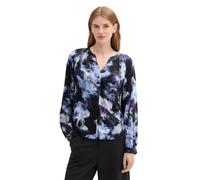 TOM TAILOR - Gemusterte Bluse mit LENZING™ ECOVERO™ artistic watercolor design 44