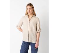 Klassische Bluse TONI "Clay 3/4-Arm", Damen, Gr. 40, beige, Web, Obermaterial: 100% Leinen, unifarben, regular fit Po-bedeckend, mit Riegel, Blusen Bluse, aus sommerlicher Leinenqualität (69770407-40)