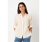 Klassische Bluse TONI "Clay 3/4-Arm", Damen, Gr. 44, beige (sanftes weiß), Web, Obermaterial: 100% Leinen, unifarben, regular fit Po-bedeckend, mit Riegel, Blusen Bluse, aus sommerlicher Leinenqualitä