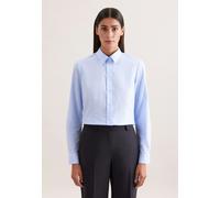 Klassische Bluse Uni Blau 3XL (60.852128-0014-3XL)