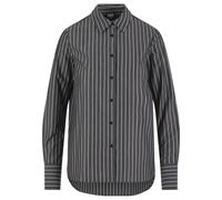 Klassische Bluse URBAN CLASSICS "Urban Classics Ladies Striped Blouse", Damen, Gr. M, grau (schwarz, weiß), 100% Baumwolle, Blusen (95089426-M) schwarz, weiß