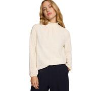 Klassische Bluse ZERO "Damen mit Lochmuster", Damen, Gr. 44, eggnog, Obermaterial: 98% Polyester, 2% Elasthan, unifarben, figurbetont normal, Blusen Bluse (93637821-44) eggnog