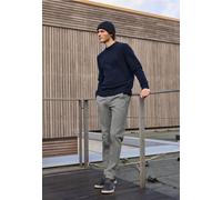 Chinohose STREET ONE MEN, Herren, Gr. 32, Länge 32, grau (steel grau), Web, 98% Baumwolle, 2% Elasthan, unifarben, normal normal, Hosen Chinohose, aus Baumwolle mit Stretchanteil (29472919-32) steel g