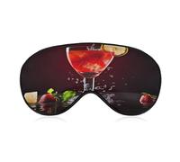 Klassische Cocktail-Augenmaske, seitliche Schlafmaske, leichte Augenbinde, Schlafmaske, Nasenpolster und Gummiband für Kinder, Frauen und Männer