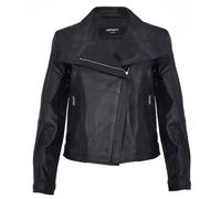 Klassische Damen-Bikerjacke aus Leder mit Schalkragen - Morpeth EU 48 / UK 20