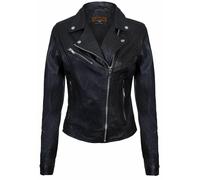 Klassische Damen-Brando-Bikerjacke aus Leder in Loughton EU 40 / UK 12