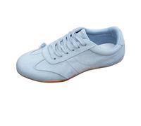 Klassische Damen-Sneaker, atmungsaktive Sportschuhe, Elegante Freizeitschuhe, Bequeme Freizeitschuhe für jeden - große Größen, Flache Schnürschuhe für Damen (Blue-1, 36)