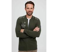 klassische FQ1924 FQErland Herren Zip-Jacke mit Stehkragen Jacke 21900122-ME-190413 Grün 2XL