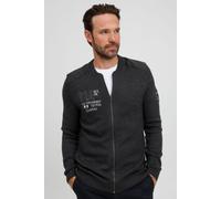 Strickjacke FQ1924 "Strickjacke FQErland", Herren, Gr. M, grau (charcoal mix), Obermaterial: 50% Baumwolle CO. 50% Polyacryl PAN., Strickjacken Strickjacke (73826433-M) charcoal mix