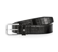 Klassische Glattledergürtel von AIGNER, schwarz (100 cm, 0007 Black)