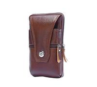 Klassische Herren-Gürteltasche aus echtem PU-Leder, wasserdichte Handy-Geldbörse, Business-Tasche