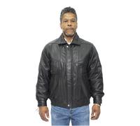 Klassische Herren-Harrington-Bomber-Lederjacke-Minsk 2XL