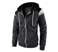 Klassische Herren-Kapuzen-Sweatshirts mit Reißverschluss, langärmelig, Y2K-Top, Fleece-Jacke, lässiger Outdoor-Sportmantel, Winter-Laufjacke, Hoody Top mit Tasche, Sweatshirt, Pullover, Pullover,