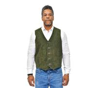 Klassische Herrenweste aus Ziegenveloursleder - Norwich 2XL