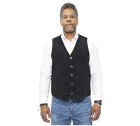 Klassische Herrenweste aus Ziegenveloursleder - Norwich 2XL