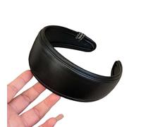 Klassische Kopfbedeckung aus Leder mit breitem Rand Leichtes Haarstyling Gerät mit breiter Krempe für lässige, formelle Anlässe Haarschmuck aus Leder