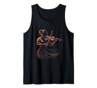 Klassische Musik Violine Abstrakt Violinist Silhouette Tank Top