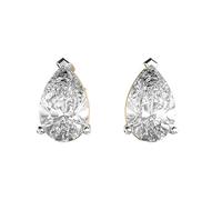 Klassische Ohrstecker in Birnenform aus 925er Sterlingsilber | Vergoldung | Steinzahl 2 | Edelsteingröße 1,00-1,49 mm | Gewicht 3 Karat | Form: Birne | 3,8 Gramm | LKE_G_00187